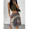 imageSOLY HUX Womens Summer Tie Dye Shorts Elastic Waist Wide Leg Loose Sports Bermuda Shorts StreetwearGrey Multi