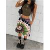 imageSOLY HUX Womens Summer Tie Dye Shorts Elastic Waist Wide Leg Loose Sports Bermuda Shorts StreetwearMulti Tie Dye
