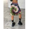 imageSOLY HUX Womens Summer Tie Dye Shorts Elastic Waist Wide Leg Loose Sports Bermuda Shorts StreetwearMulti Tie Dye