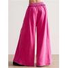 imageSOLY HUX Womens Wide Leg Baggy Sweatpants Acid Wash Drawstring Elastic Waist Palazzo Long Pants with PocketsPlain Pink