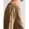 imageSOLY HUX Womens Wide Leg Baggy Sweatpants Acid Wash Drawstring Elastic Waist Palazzo Long Pants with PocketsPure Brown