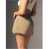 imageSOLY HUX Womens Y2k Bubble Shorts High Waisted Puffy Balloon Summer Mini Shorts with PocketsPlain Khaki