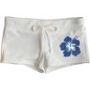 White Blue Floral