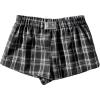 imageSOLY HUX Womens Plaid Pajama Shorts Elastic Low Rise Y2k Casual Summer Sleep Pj Lounge ShortsBlack and White Plaid