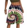 imageSOLY HUX Womens Summer Tie Dye Shorts Elastic Waist Wide Leg Loose Sports Bermuda Shorts StreetwearMulti Tie Dye