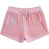 imageSOLY HUX Womens Y2k Rhinestone Velvet Shorts Drawstring Elastic Waist Track ShortsPink Geometric