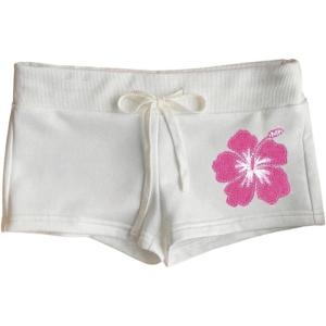 imageSOLY HUX Womens Floral Print Skinny Mini Shorts Tie Front Elastic Waist Casual Summer Short PantsWhite Pink Floral