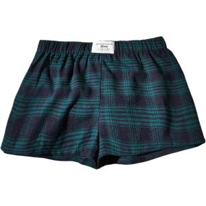 imageSOLY HUX Womens Plaid Pajama Shorts Elastic Low Rise Y2k Casual Summer Sleep Pj Lounge ShortsGreen Plaid
