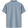 imageSOLY HUX Classic Golf TShirt for Men Short Sleeve Collar Business Tops Summer Tee ShirtsDusty Blue