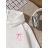 imageSOLY HUX Girls Cute Hoodies Pullover Graphic Hooded Sweatshirts Long Sleeve Shirts Preppy ClothesWhite Bow