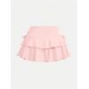 imageSOLY HUX Girls Cute Mini Skirts High Waisted Ruffle Layered Skirts Swing Flowy Skater Tennis SkirtLight Pink