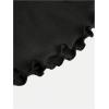 imageSOLY HUX Girls Cute Mini Skirts High Waisted Ruffle Layered Skirts Swing Flowy Skater Tennis SkirtPlain Black
