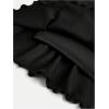 imageSOLY HUX Girls Cute Mini Skirts High Waisted Ruffle Layered Skirts Swing Flowy Skater Tennis SkirtPlain Black
