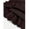 imageSOLY HUX Girls Cute Mini Skirts High Waisted Ruffle Layered Skirts Swing Flowy Skater Tennis SkirtPlain Brown