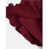 imageSOLY HUX Girls Cute Mini Skirts High Waisted Ruffle Layered Skirts Swing Flowy Skater Tennis SkirtPlain Burgundy