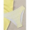 imageSOLY HUX Girls Summer Swimsuit Set Floral Halter Triangle Bikini Set with Wrap Skirts BeachwearYellow and White