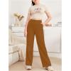 imageSOLY HUX Girls Sweatpants Drawstring Waist Workout Running Track Pants Casual Long TrousersPure Brown