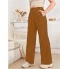 imageSOLY HUX Girls Sweatpants Drawstring Waist Workout Running Track Pants Casual Long TrousersPure Brown