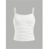 imageSOLY HUX Girls Tank Tops 3 Packs Cute Ruched Spaghetti Strap Camisole Slim Fit UndershirtsLight Pink White Black