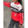 imageSOLY HUX Girls Zip Up Bomber Jacket Y2k Long Sleeve Racing Motorcycle Outerwear StreetwearRed Multi