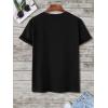 imageSOLY HUX Mens Graphic Tees Figure Letter Print Short Sleeve Designer T Shirt Summer Tee TopsBlack Figure Graphic