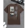 imageSOLY HUX Mens Graphic Tees Figure Letter Print Short Sleeve Designer T Shirt Summer Tee TopsChocolate Brown Graphic