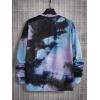 imageSOLY HUX Mens Long Sleeve Shirts Tie Dye Letter Tshirt Crew Neck Casual Tee TopsMulti Tie Dye