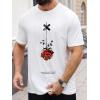 imageSOLY HUX Mens Oversized T Shirts Graphic Tees Summer Short Sleeve Crew Neck Baggy Vintage TopsWhite Floral