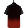 imageSOLY HUX Mens Summer Short Sleeve T Shirts Casual Ombre Print Crew Neck Tee TopsRed Black Graphic
