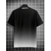 imageSOLY HUX Mens TShirts Ombre Graphic Tees Short Sleeve Crew Neck Summer Shirt TopsBlack and White