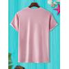 imageSOLY HUX Womens Oversized T Shirts Graphic Tees Casual Vintage Summer Tops Half Sleeve ShirtsPlain Pink