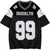 imageSOLY HUX Mens Short Sleeve Letter Graphic Tees Crew Neck Drop Shoulder Jersey Tee Shirt StreetwearBlack Letter