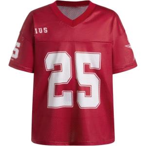 imageSOLY HUX Girls Summer Jersey Shirts V Neck Short Sleeve Graphic Tees Oversized TShirt TopsRed Graphic