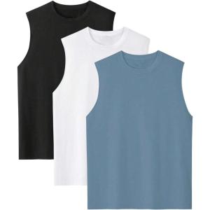 imageSOLY HUX Mens Basic Tank Top 3 Packs Sleeveless Crew Neck Shirt Tops Summer OutfitBlue White Black