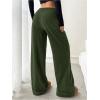 imageSOLY HUX Womens Drawstring Sweatpants Low Rise Baggy Wide Leg Pants with PocketsArmy Green Letter