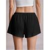 imageSOLY HUX Womens Drawstring Waist Wide Leg Lounge Shorts Casual Summer Fashion ApparelPure Black