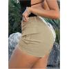 imageSOLY HUX Womens High Waisted Cargo Shorts Casual Summer Shorts with Pockets StreetwearPure Beige