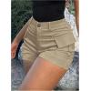 imageSOLY HUX Womens High Waisted Cargo Shorts Casual Summer Shorts with Pockets StreetwearPure Beige