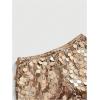 imageSOLY HUX Womens Sparkly Sequin Micro Shorts Y2k Low Rise Mini Booty Shorts Rave ClubwearPlain Gold