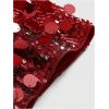imageSOLY HUX Womens Sparkly Sequin Micro Shorts Y2k Low Rise Mini Booty Shorts Rave ClubwearPlain Red