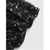 imageSOLY HUX Womens Sparkly Sequin Micro Shorts Y2k Low Rise Mini Booty Shorts Rave ClubwearPure Black Sequin