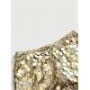 imageSOLY HUX Womens Sparkly Sequin Micro Shorts Y2k Low Rise Mini Booty Shorts Rave ClubwearPure Gold Sequin