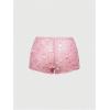 imageSOLY HUX Womens Sparkly Sequin Micro Shorts Y2k Low Rise Mini Booty Shorts Rave ClubwearPure Pink