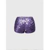 imageSOLY HUX Womens Sparkly Sequin Micro Shorts Y2k Low Rise Mini Booty Shorts Rave ClubwearPure Purple