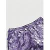 imageSOLY HUX Womens Sparkly Sequin Micro Shorts Y2k Low Rise Mini Booty Shorts Rave ClubwearPure Purple