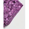 imageSOLY HUX Womens Sparkly Sequin Micro Shorts Y2k Low Rise Mini Booty Shorts Rave ClubwearPure Purple Sequin