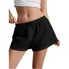 imageSOLY HUX Womens Drawstring Waist Wide Leg Lounge Shorts Casual Summer Fashion ApparelPure Black