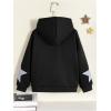 imageSOLY HUX Girls Y2k Zip Up Hoodies Star Graphic Hooded Sweatshirt Casual Jackets StreetwearBlack Star