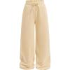 imageSOLY HUX Girls Straight Wide Leg Sweatpants Casual High Waisted Baggy Joggers Track PantsPlain Beige