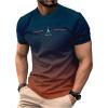 imageSOLY HUX Mens Ombre T Shirt Graphic Tees Crewneck Short Sleeve Casual Summer TopsMulticoloured Ombre
